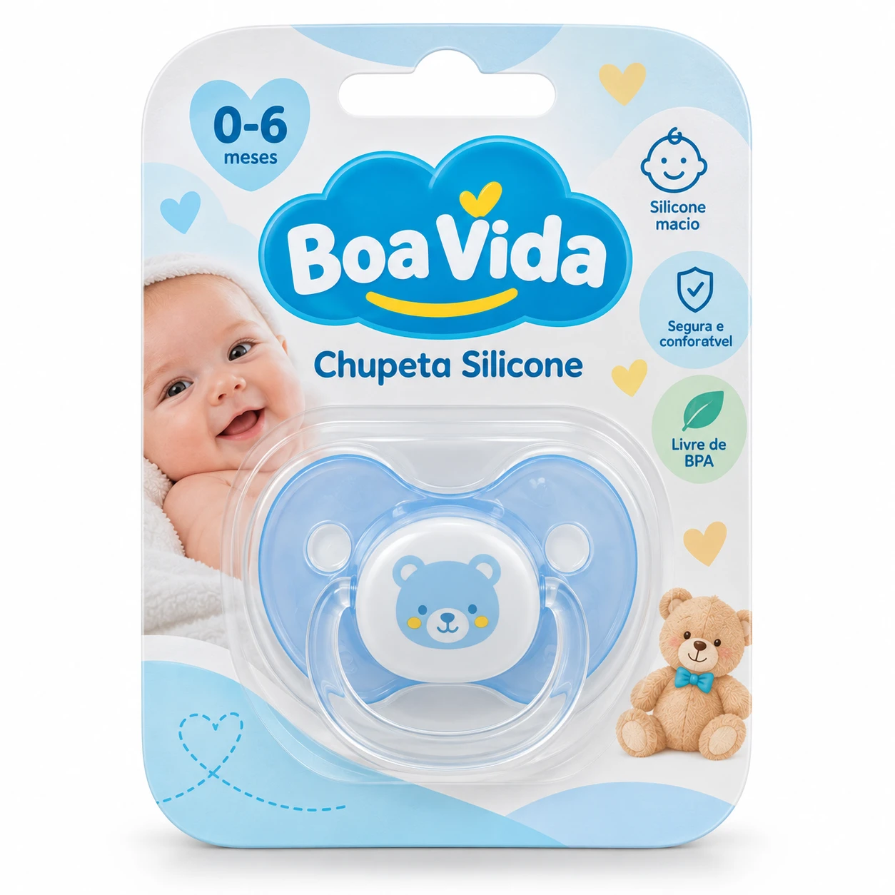 Chupeta Silicone 0-6m