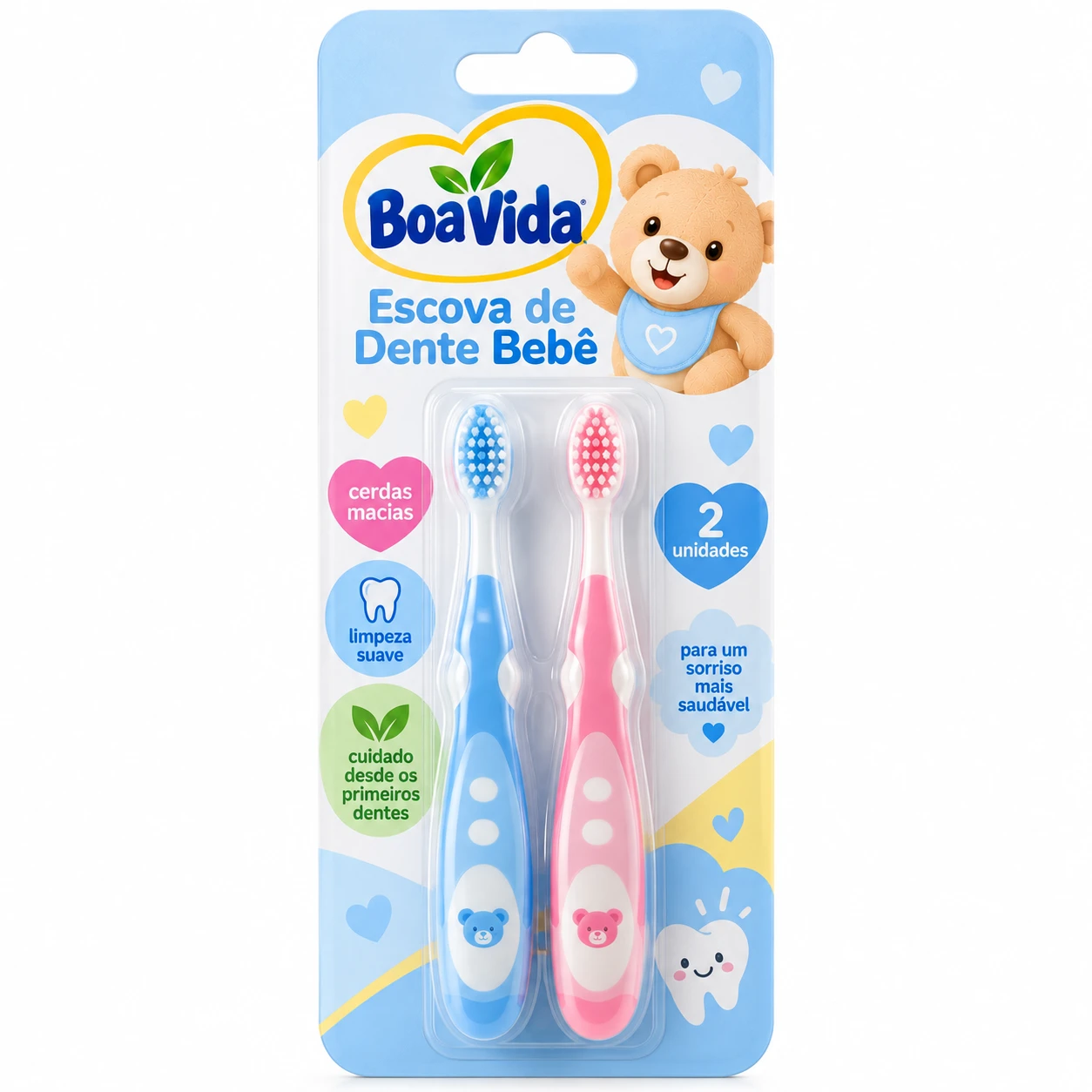 Escova de Dente Bebê 2un