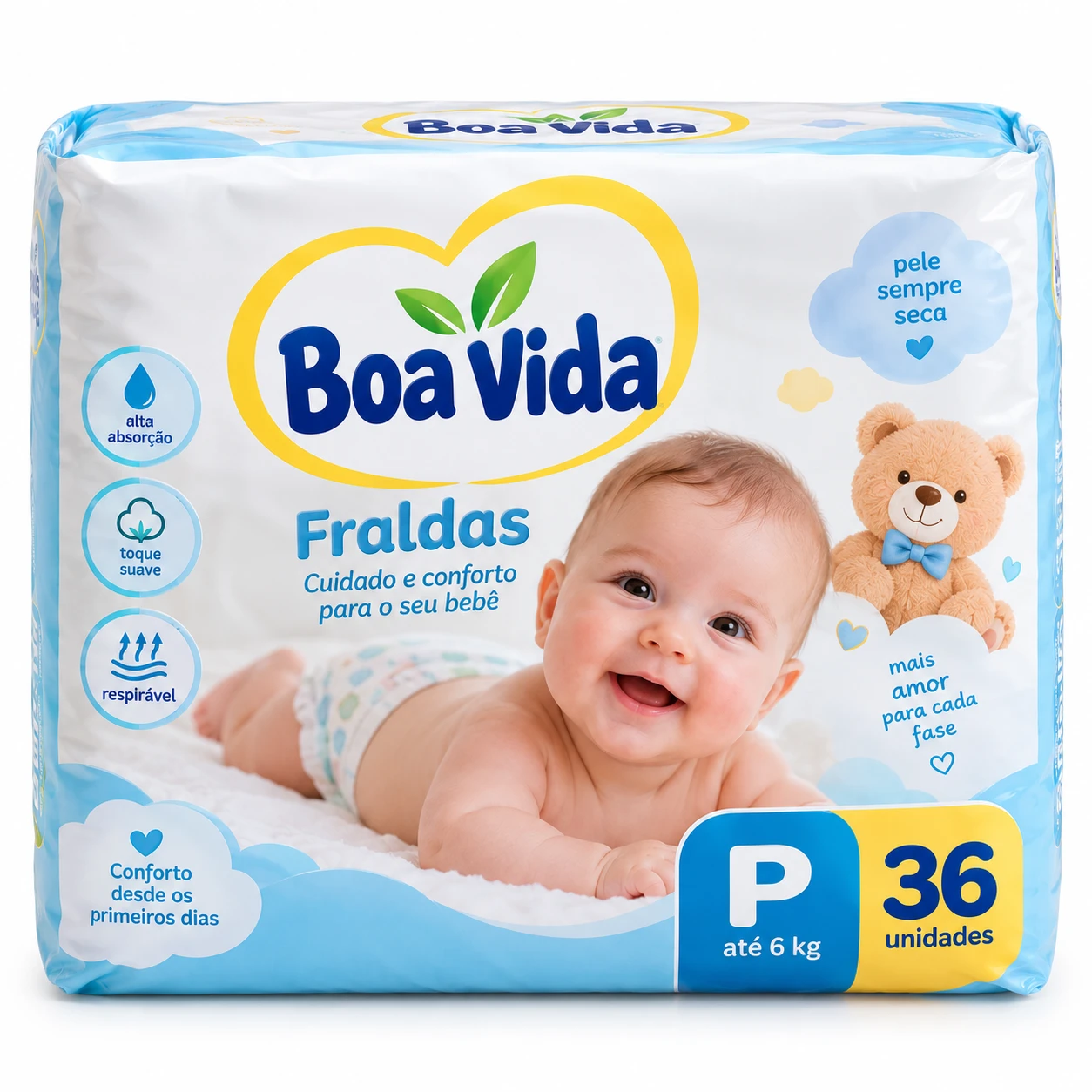 Fraldas Tamanho G 26un